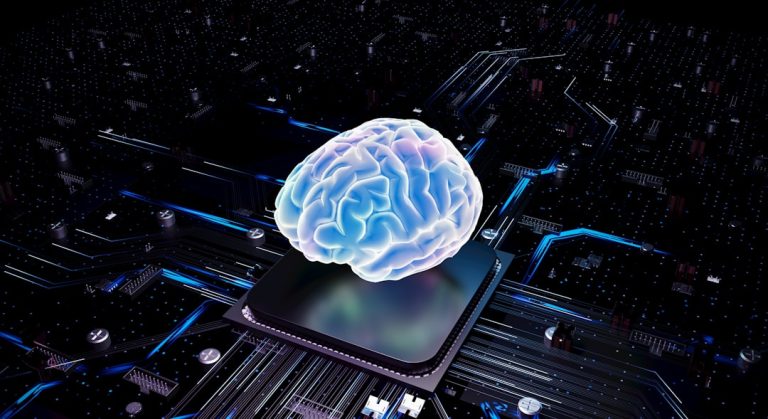 Um Cerebro Sobre Cpu Representa Inteligencia Artificial Sv2SuTA 9ug